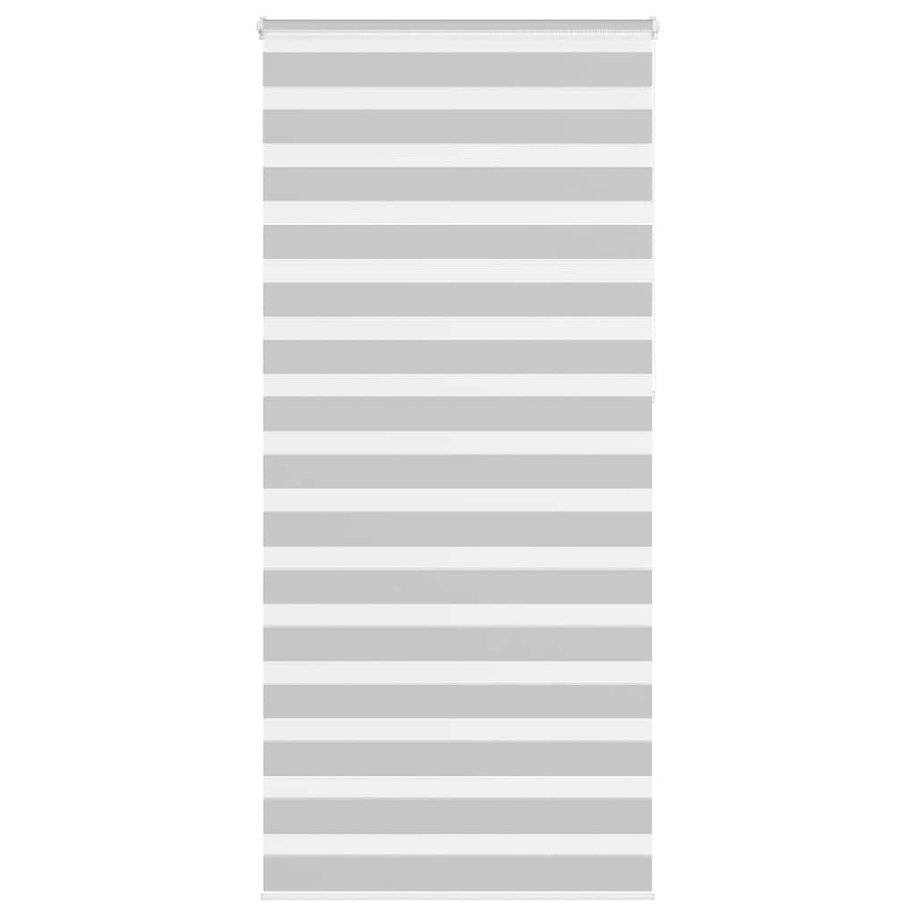 vidaXL Doppelrollo Hellgrau 110x230 cm Stoffbreite 105,9 cm Polyester