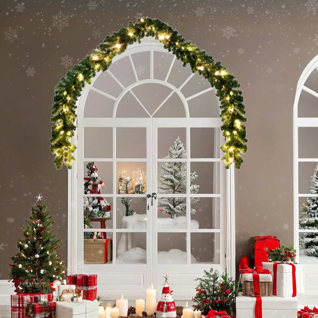 vidaXL Weihnachtsgirlande mit LED-Lichtern 20 m