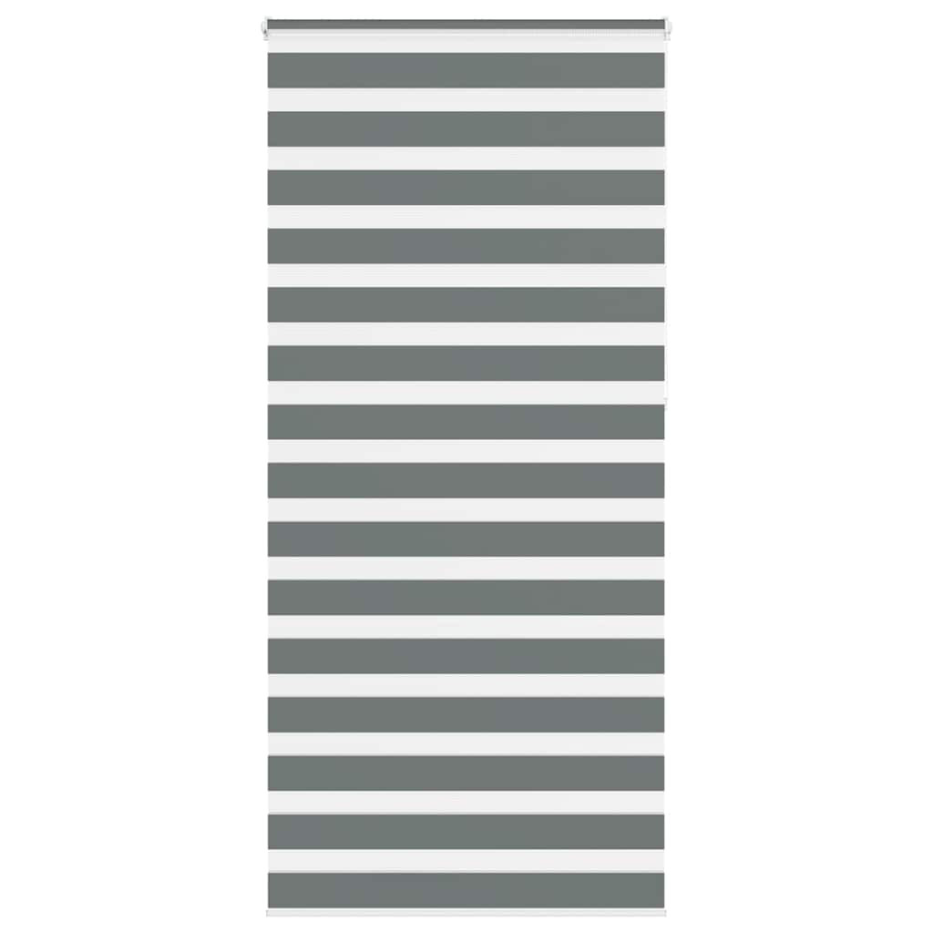 vidaXL Doppelrollo Dunkelgrau 105x230cm Stoffbreite 100,9 cm Polyester