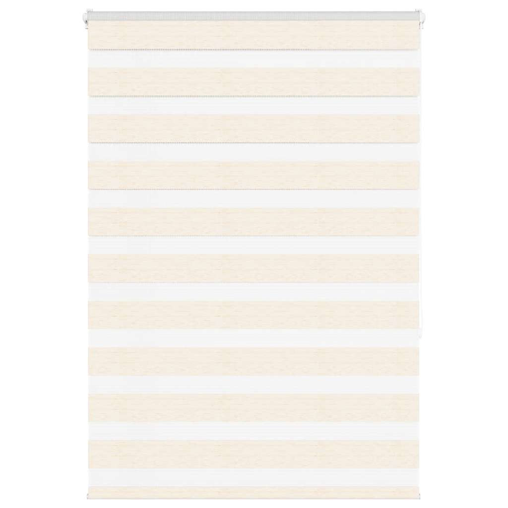 vidaXL Doppelrollo Marmorbeige 115x150cm Stoffbreite 110,9 cm Polyester