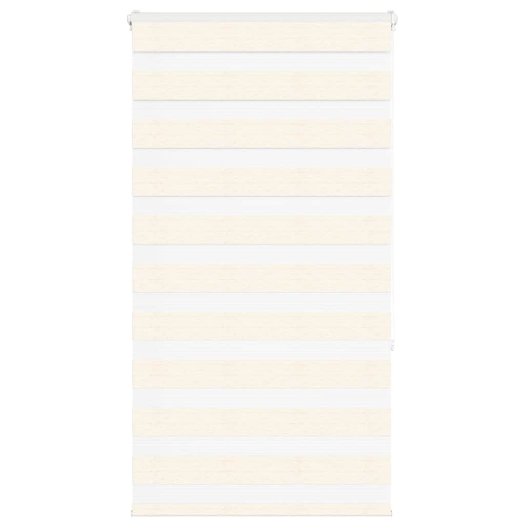 vidaXL Doppelrollo Marmorbeige 90x150 cm Stoffbreite 85,9 cm Polyester