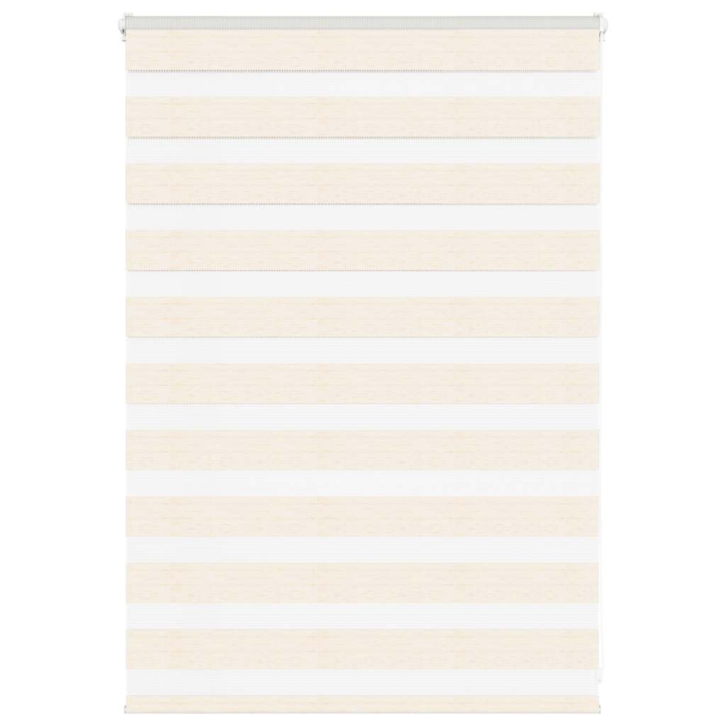 vidaXL Doppelrollo Marmorbeige 115x100cm Stoffbreite 110,9 cm Polyester
