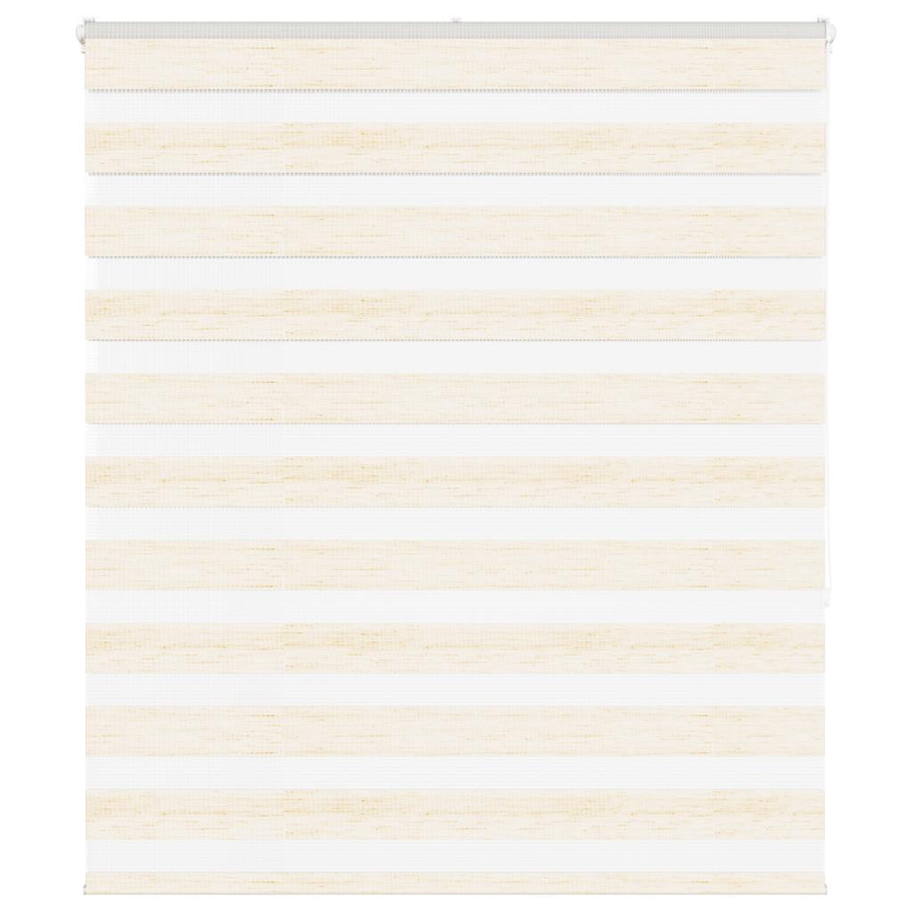 vidaXL Doppelrollo Marmorbeige 125x150cm Stoffbreite 120,9 cm Polyester