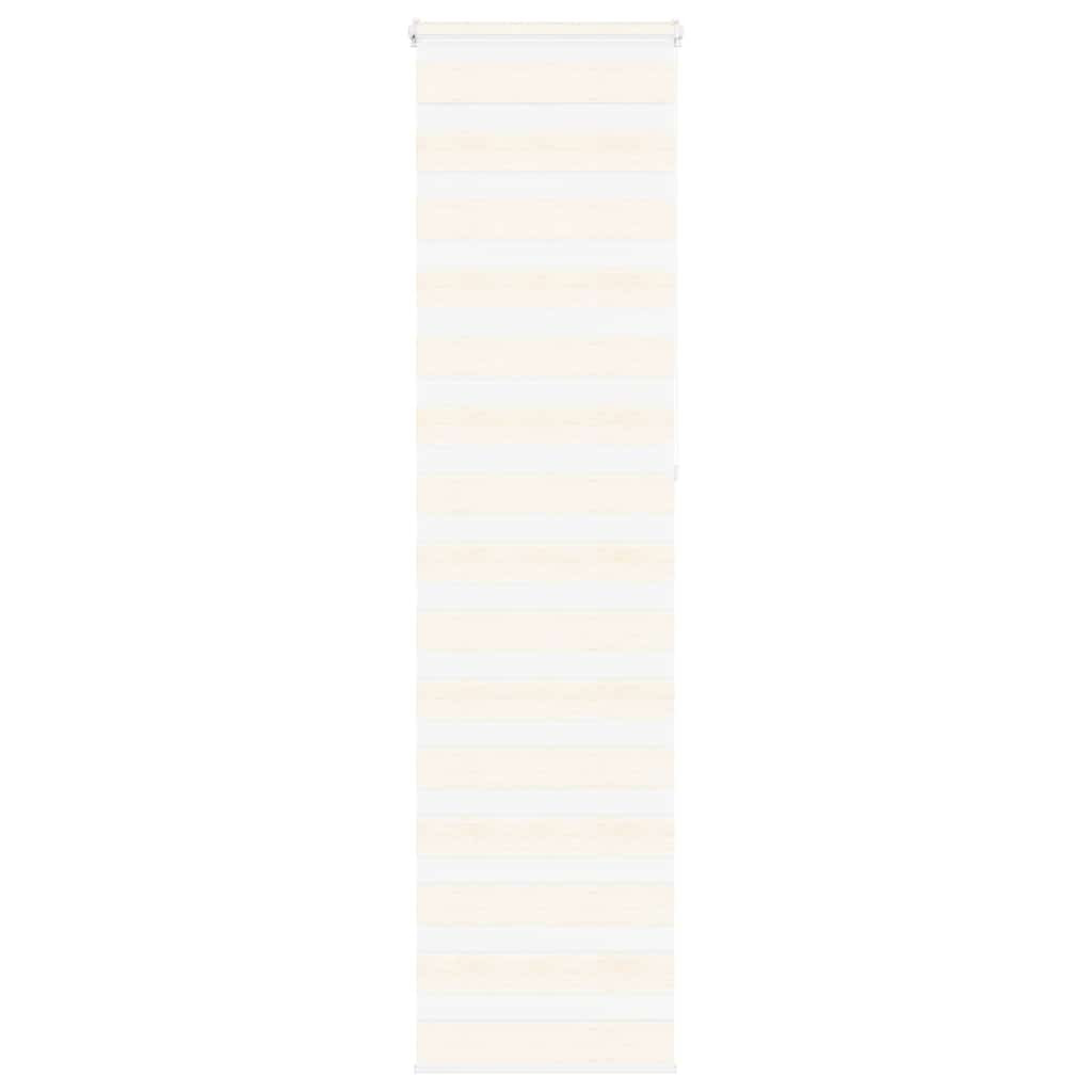 vidaXL Doppelrollo Marmorbeige 55x230 cm Stoffbreite 50,9 cm Polyester
