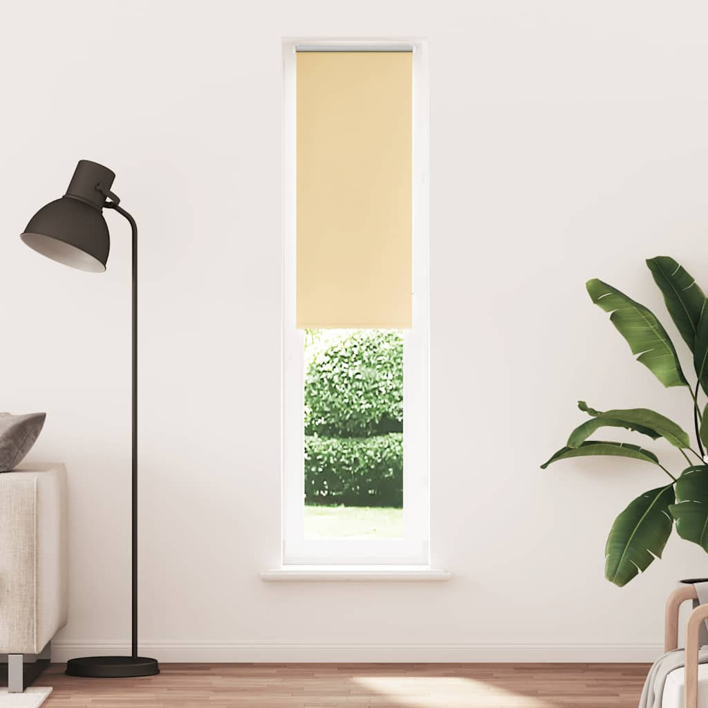 vidaXL Verdunkelungsrollo Beige 50x230cm Stoffbreite 45,7 cm Polyester
