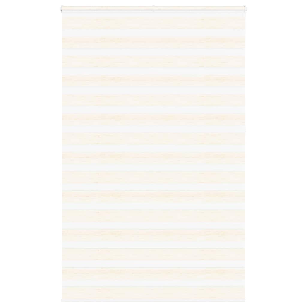 vidaXL Doppelrollo Marmorbeige 140x230cm Stoffbreite 135,9 cm Polyester