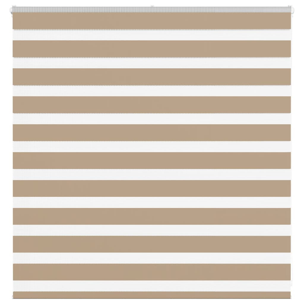 vidaXL Doppelrollo Sandbraun 150x100 cm Stoffbreite 145,9 cm Polyester