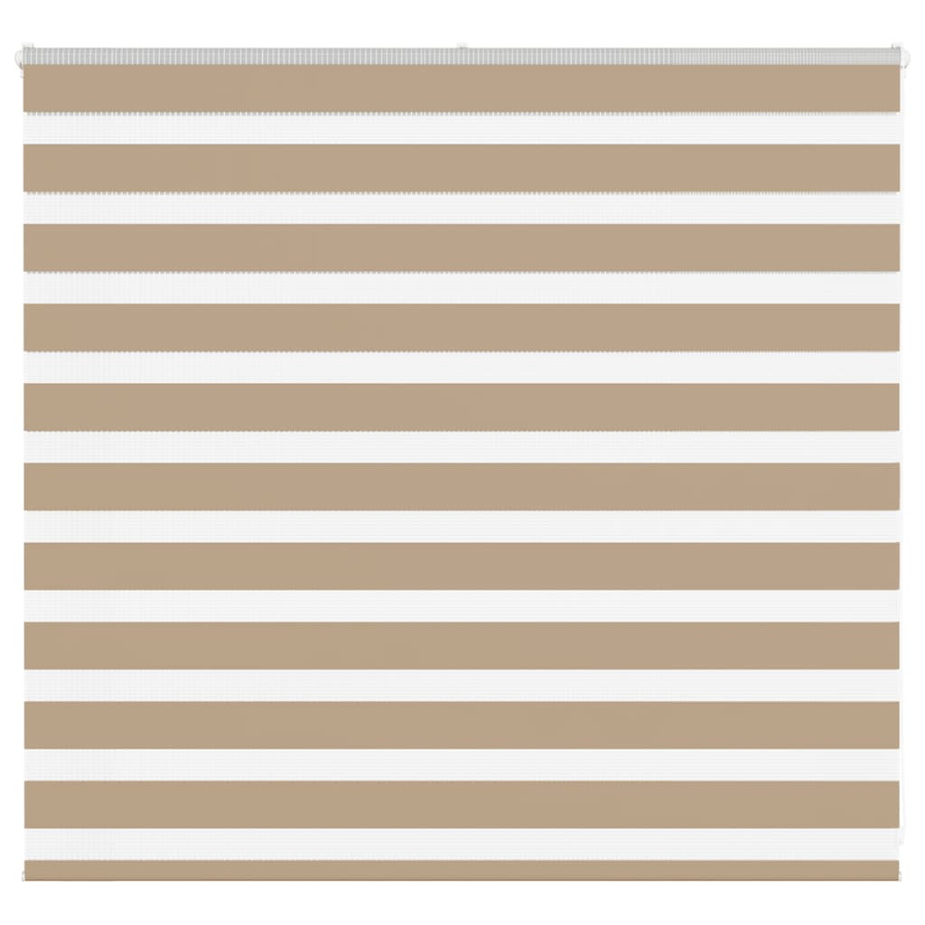 vidaXL Doppelrollo Sandbraun 160x100 cm Stoffbreite 155,9 cm Polyester