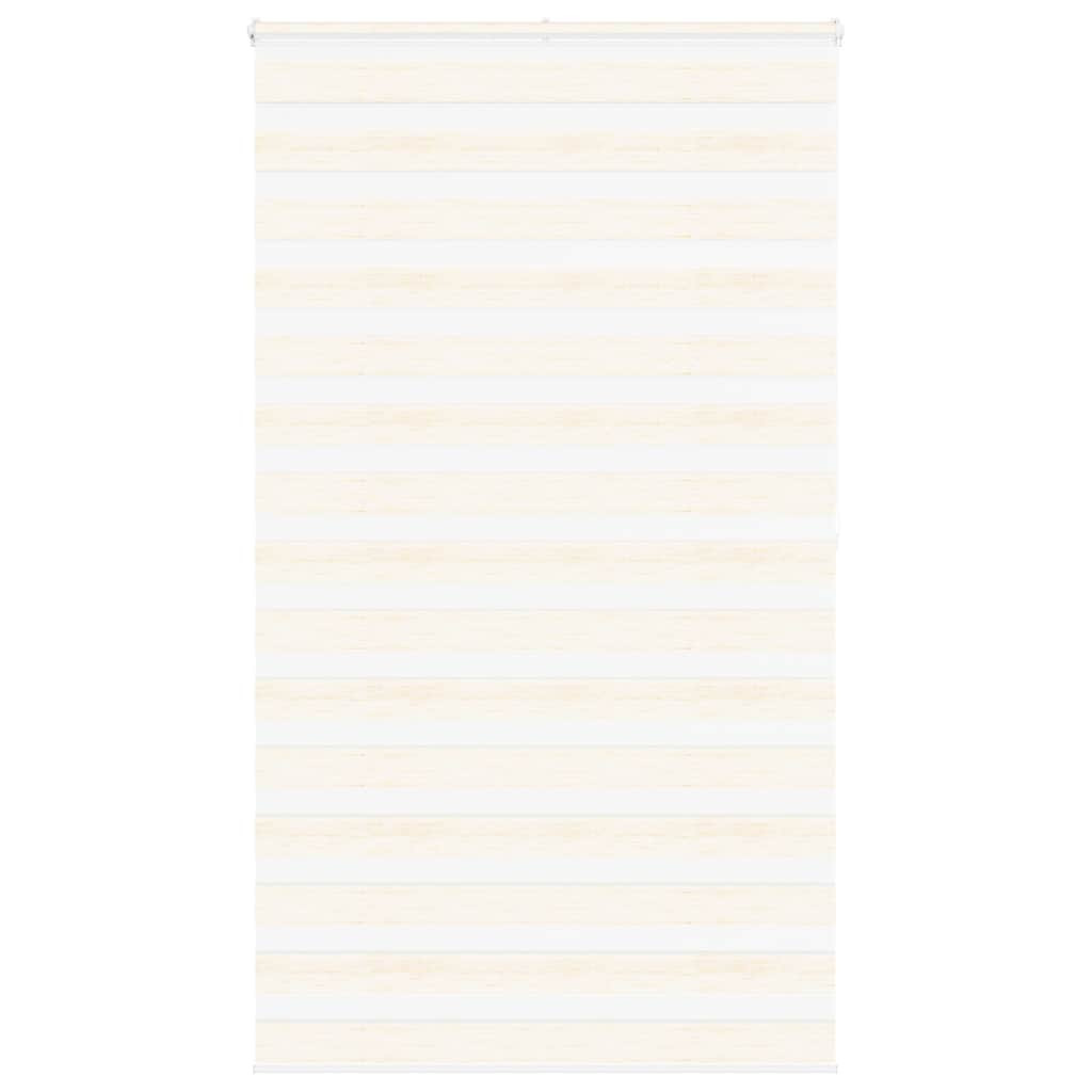 vidaXL Doppelrollo Marmorbeige 125x200cm Stoffbreite 120,9 cm Polyester