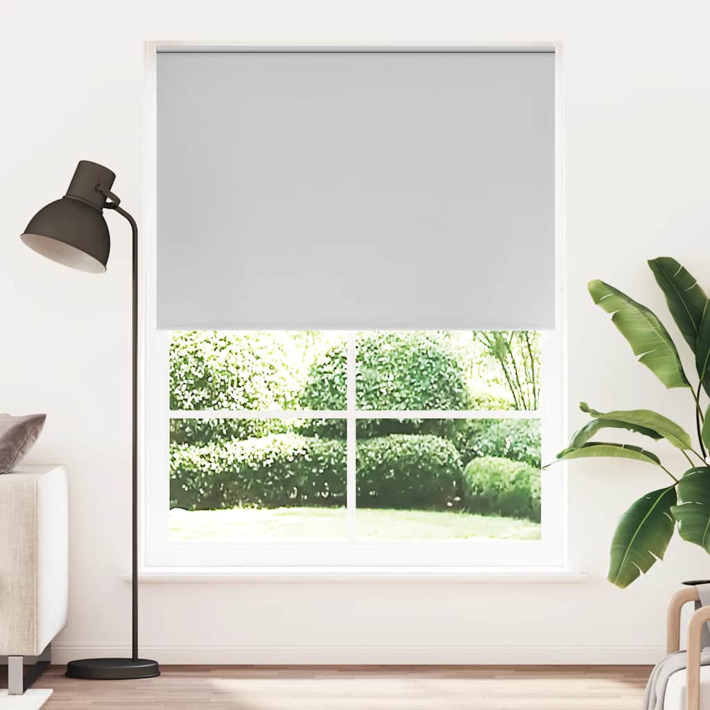 vidaXL Verdunkelungsrollo 144,4 x 230 cm, Stoffbreite 140 cm, grau
