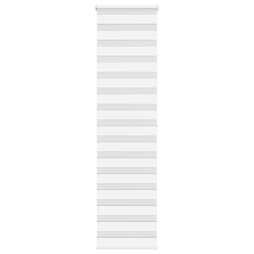 vidaXL Doppelrollo Weiß 55x200 cm Stoffbreite 50,9 cm Polyester
