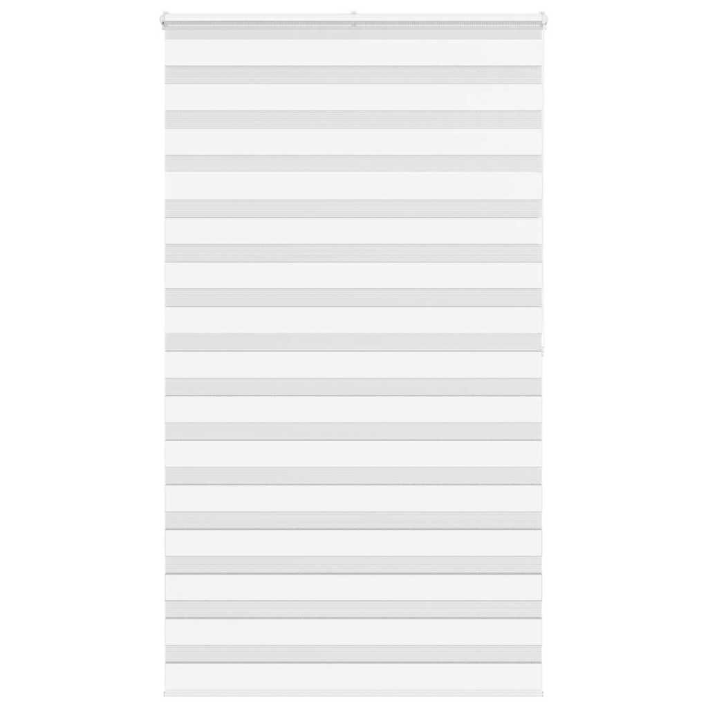 vidaXL Doppelrollo Weiß 120x200 cm Stoffbreite 115,9 cm Polyester