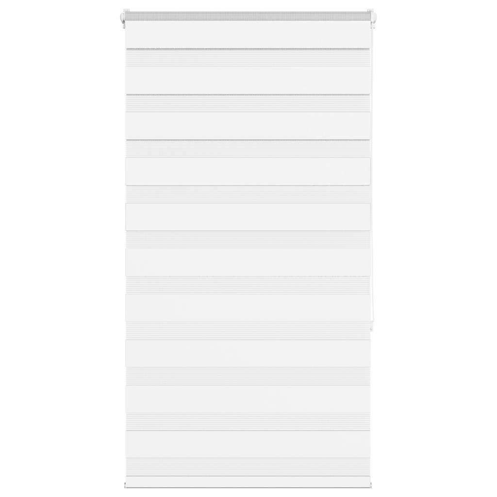 vidaXL Doppelrollo Weiß 80x150 cm Stoffbreite 75,9 cm Polyester