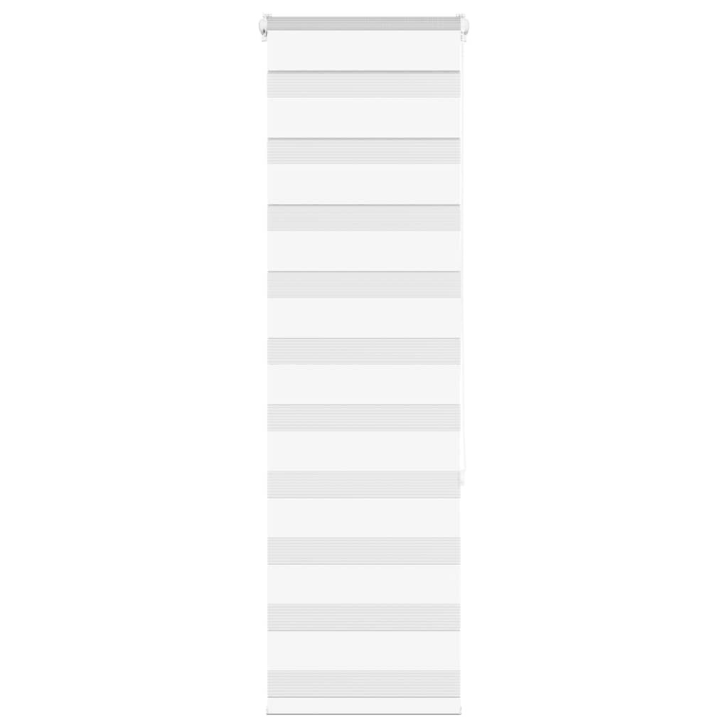 vidaXL Doppelrollo Weiß 50x150 cm Stoffbreite 45,9 cm Polyester