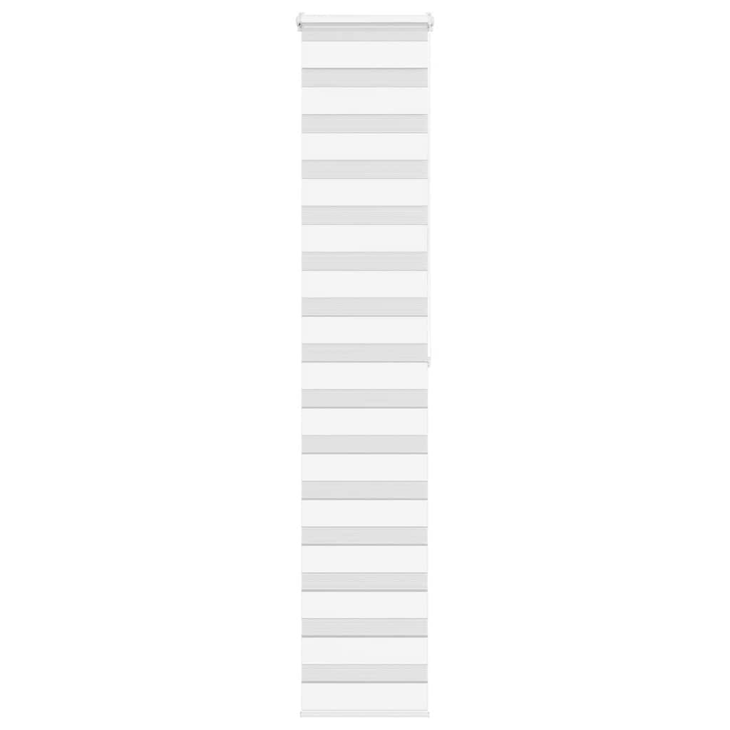 vidaXL Doppelrollo Weiß 45x200 cm Stoffbreite 40,9 cm Polyester