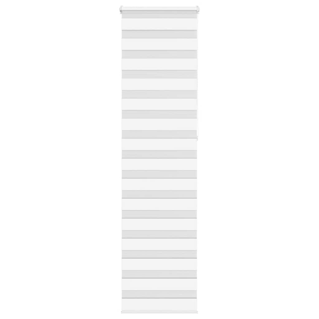 vidaXL Doppelrollo Weiß 55x230 cm Stoffbreite 50,9 cm Polyester