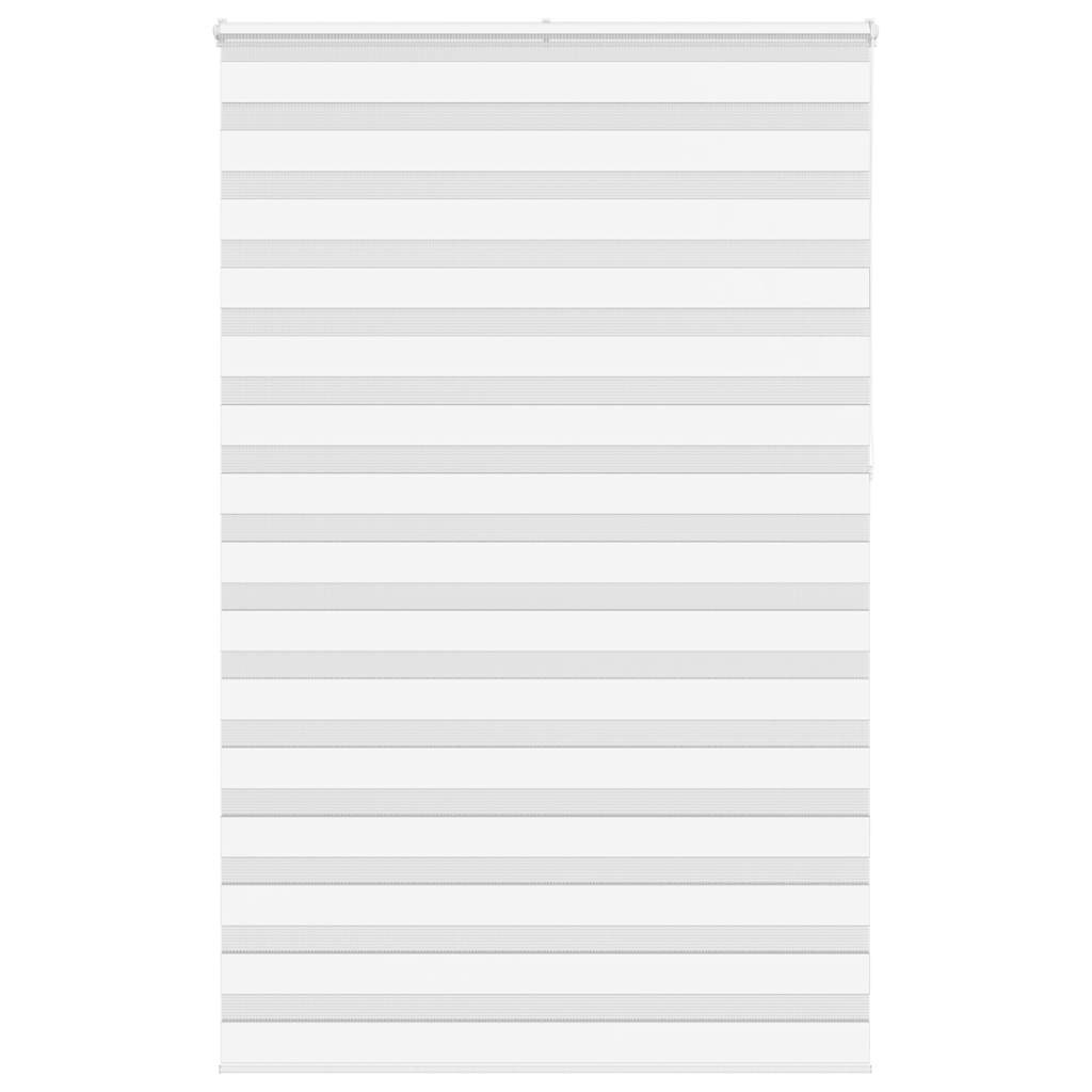 vidaXL Doppelrollo Weiß 140x230 cm Stoffbreite 135,9 cm Polyester
