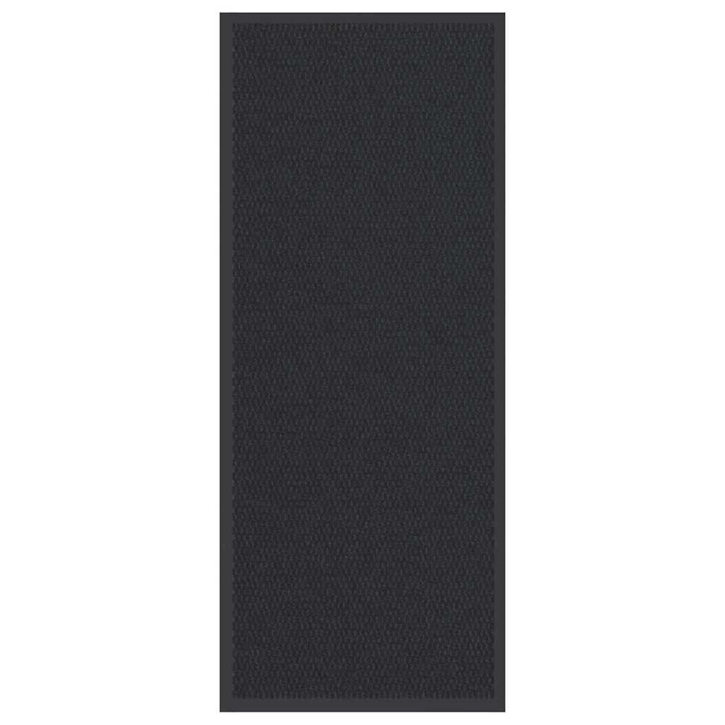 vidaXL Fußmatte Schwarz 60x150 cm