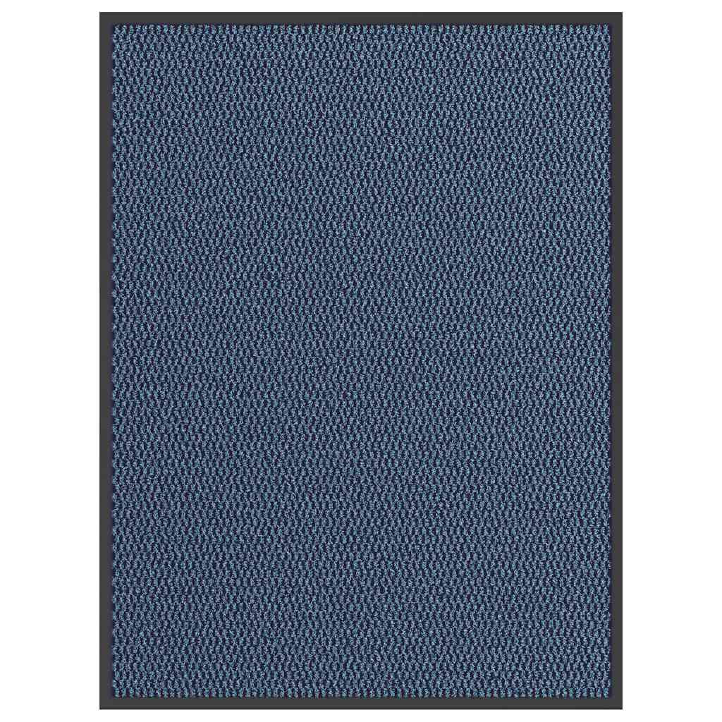 vidaXL Fußmatte Blau 90x120 cm