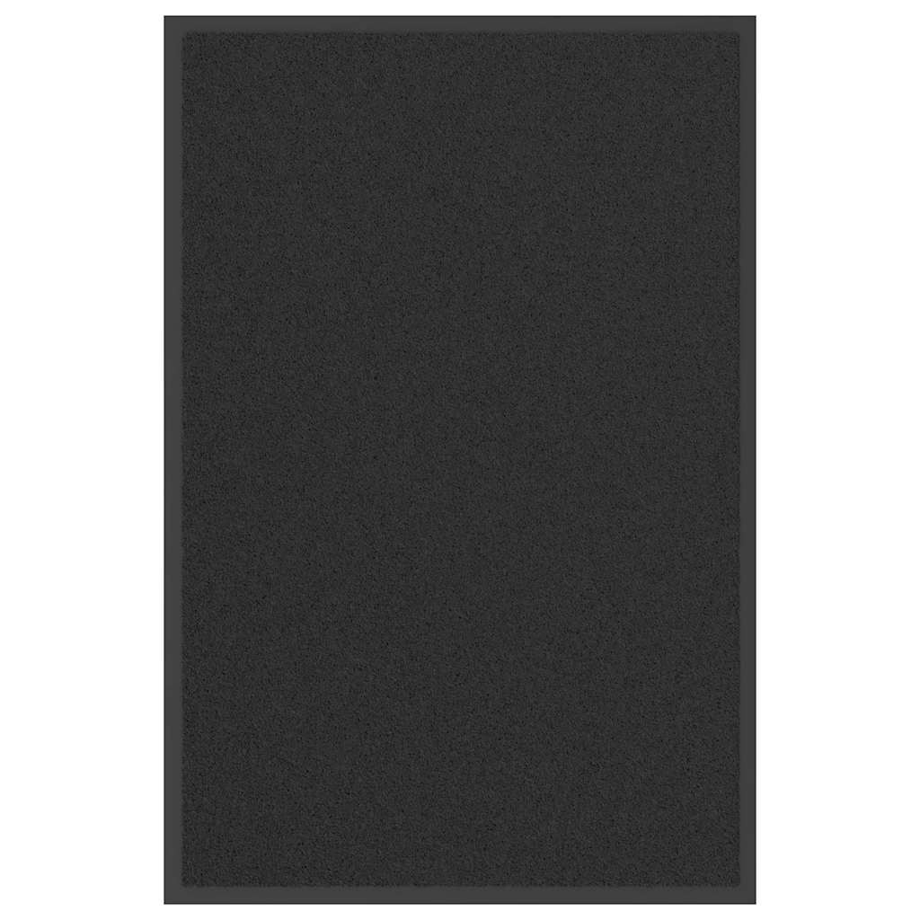 vidaXL Fußmatte Schwarz 60x90 cm