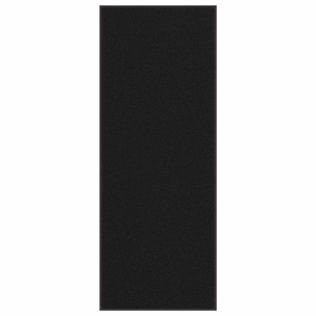 vidaXL Fußmatte Schwarz 115x300 cm