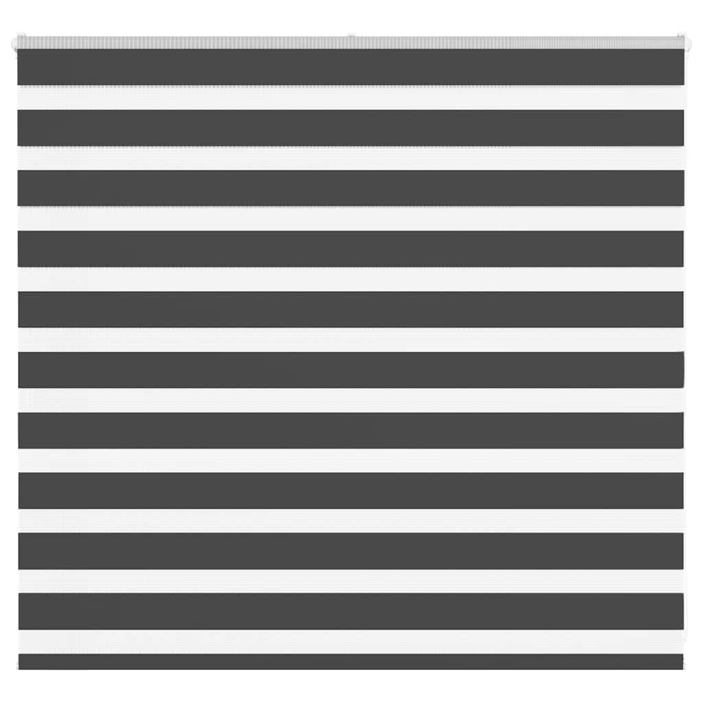 vidaXL Doppelrollo Schwarz 160x100 cm Stoffbreite 155,9 cm Polyester