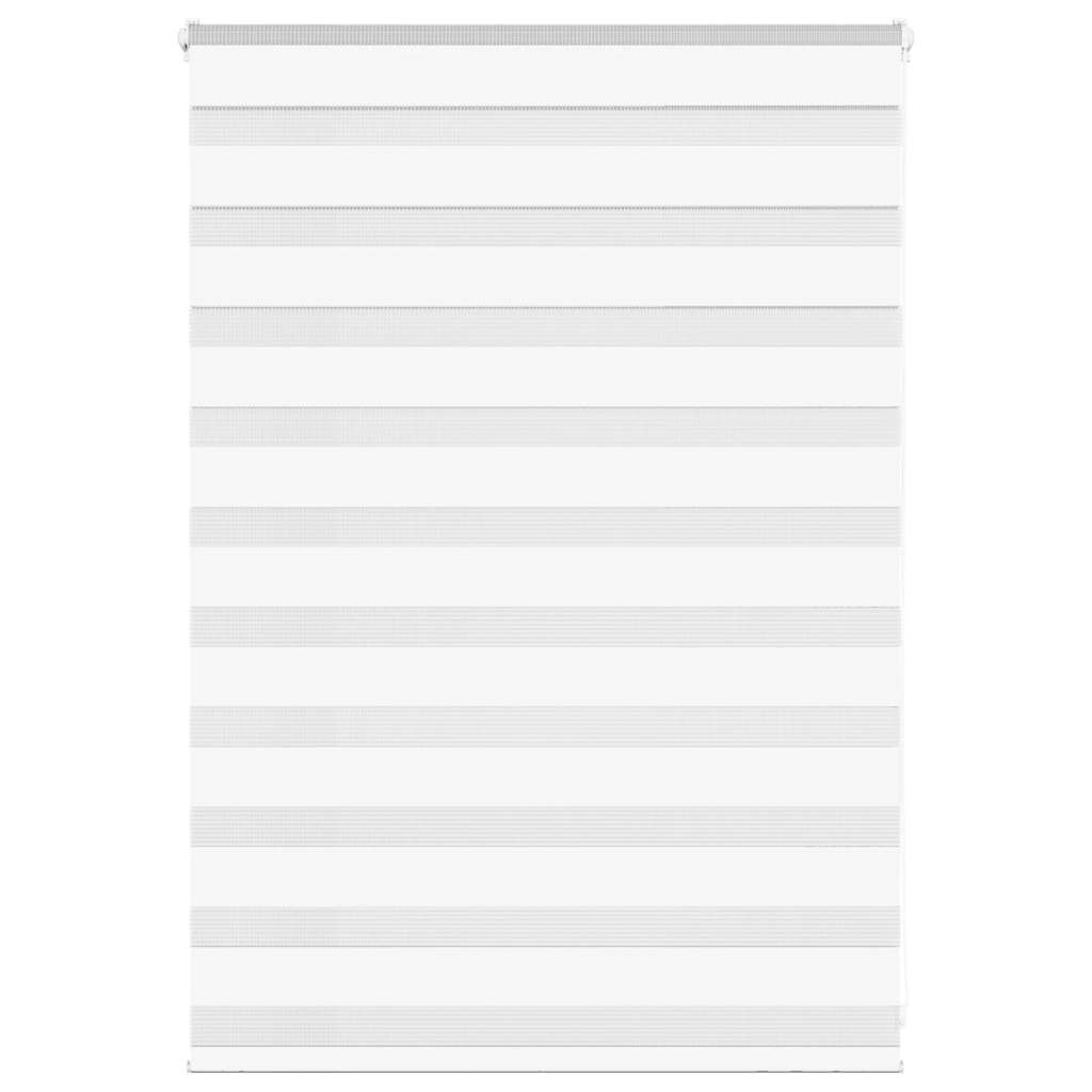 vidaXL Doppelrollo Weiß 115x100 cm Stoffbreite 110,9 cm Polyester