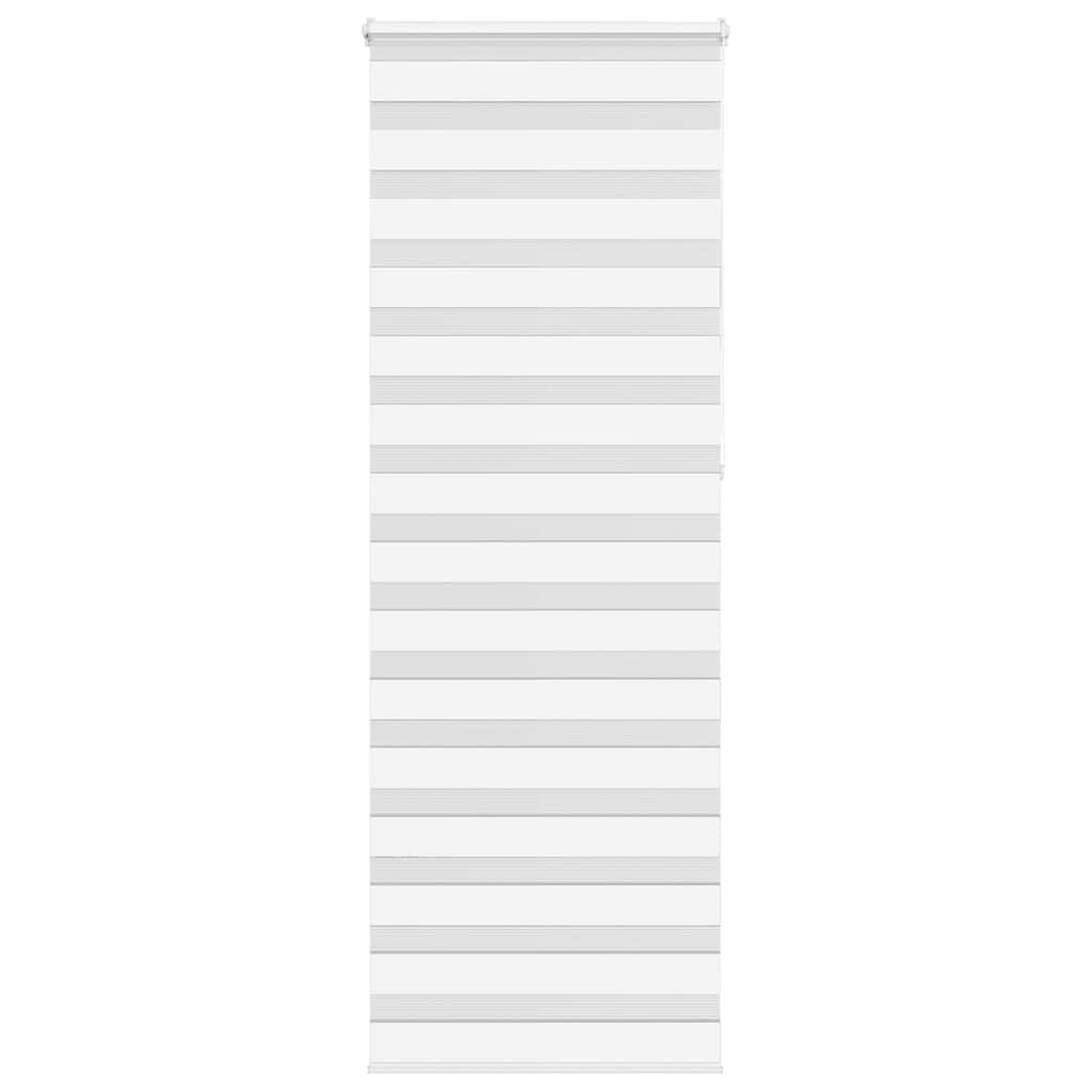 vidaXL Doppelrollo Weiß 80x230 cm Stoffbreite 75,9 cm Polyester