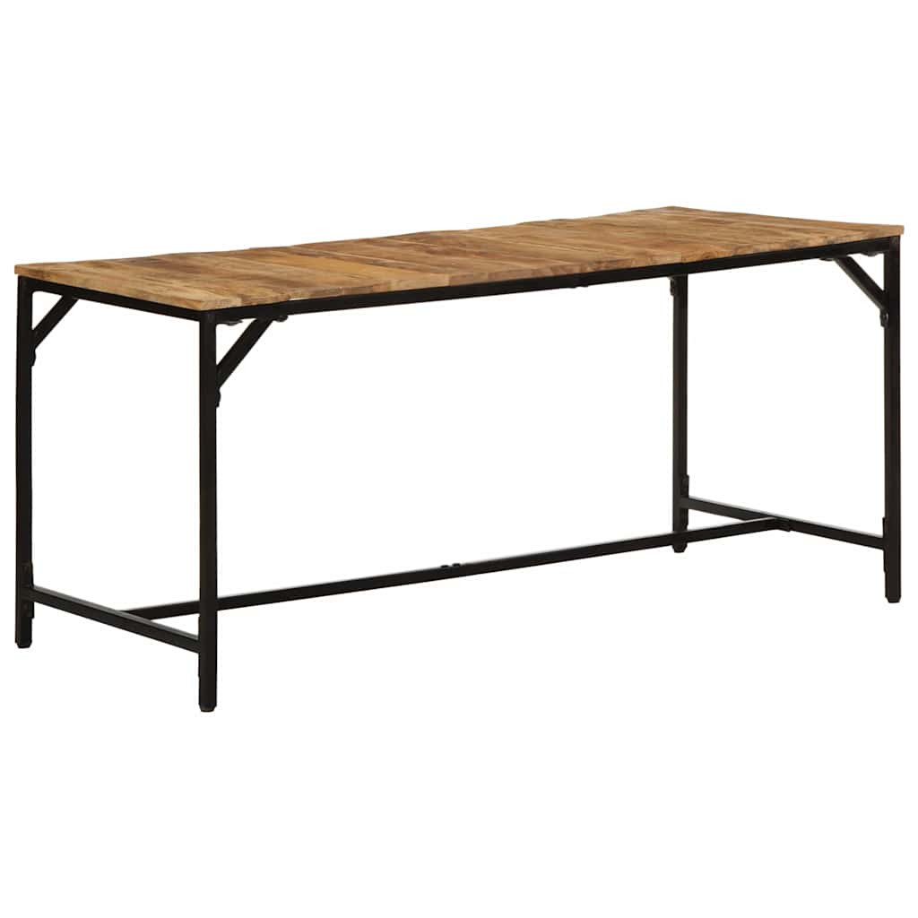 vidaXL Esstisch 160x80x75 cm Raues Massivholz Mango