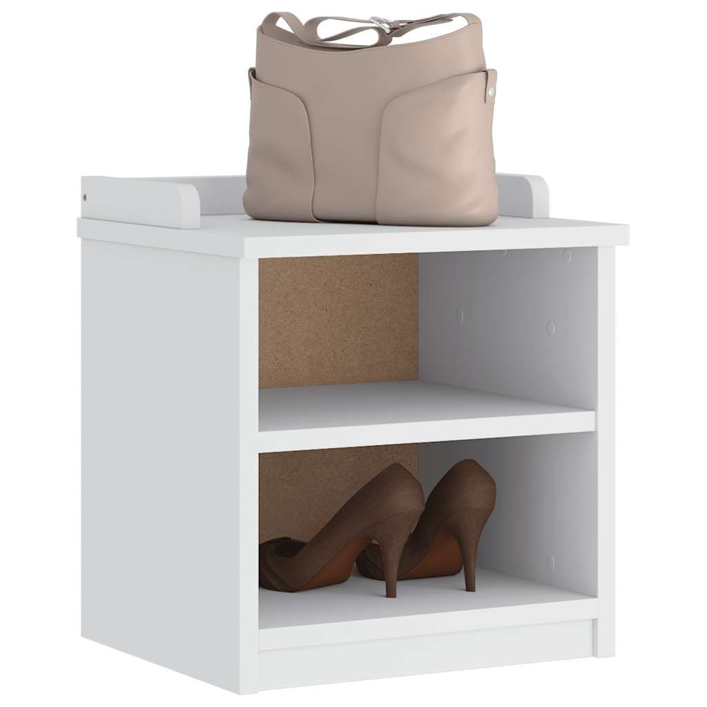 vidaXL Flurbank SANDNES Weiß 45x40x50 cm Massivholz Kiefer