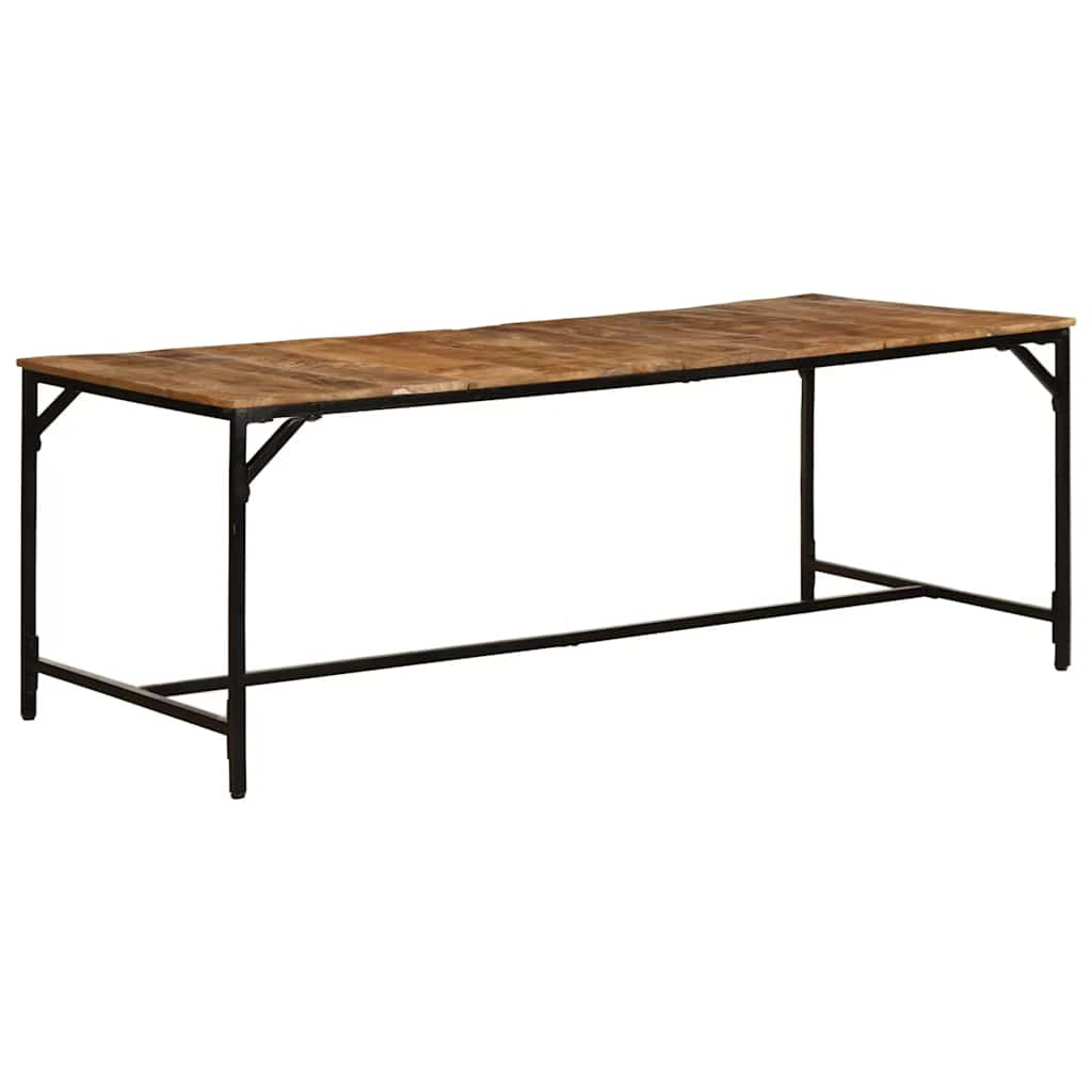 vidaXL Esstisch 200x100x75 cm Raues Massivholz Mango
