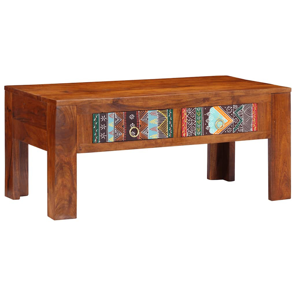 vidaXL Couchtisch 90x50x40 cm Massivholz Akazie