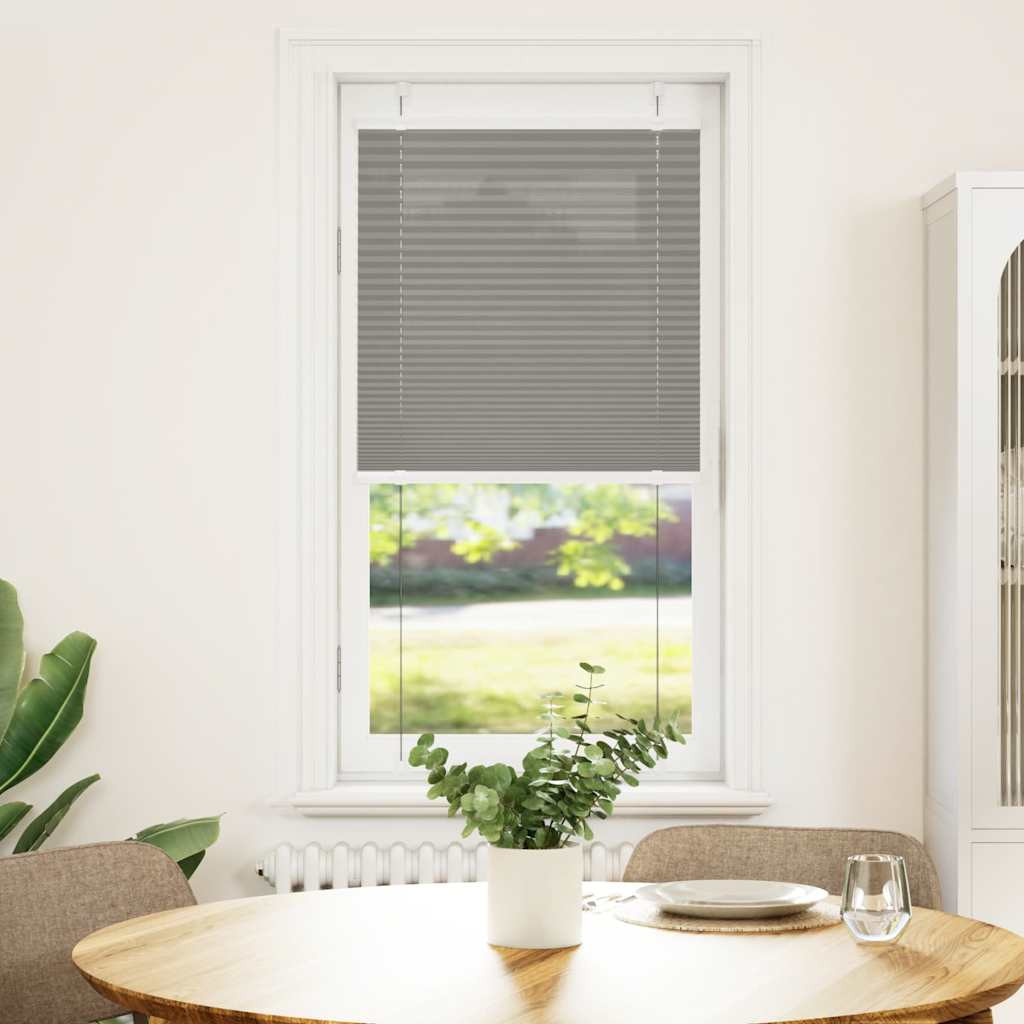 vidaXL Plissee Anthrazit 55x100 cm Stoffbreite 54,4 cm Polyester