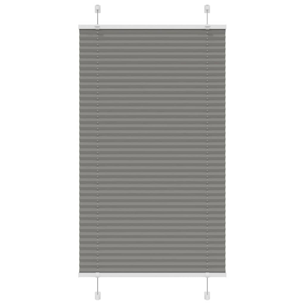 vidaXL Plissee Anthrazit 75x150 cm Stoffbreite 74,4 cm Polyester
