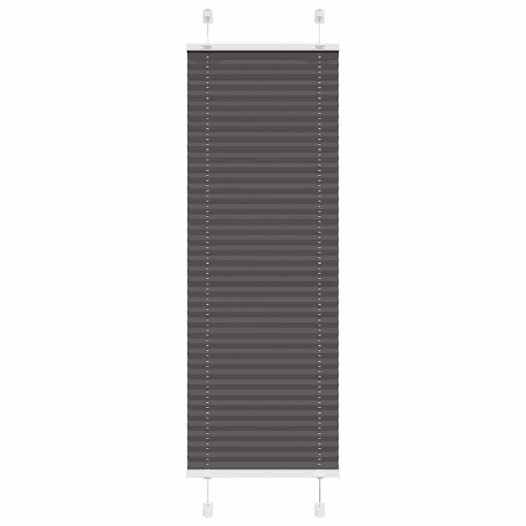 vidaXL Plissee Schwarz 50x100 cm Stoffbreite 49,4 cm Polyester