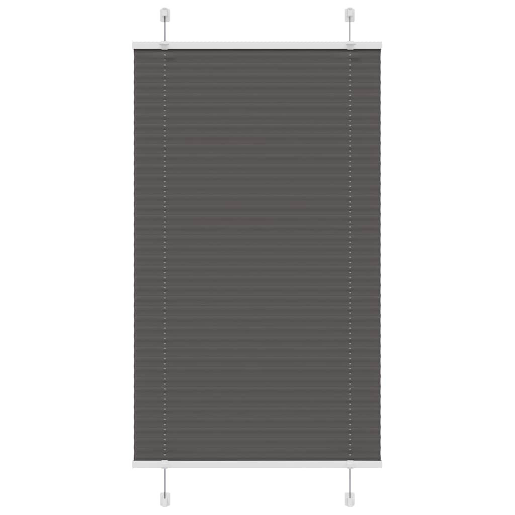vidaXL Plissee Schwarz 70x150 cm Stoffbreite 69,4 cm Polyester