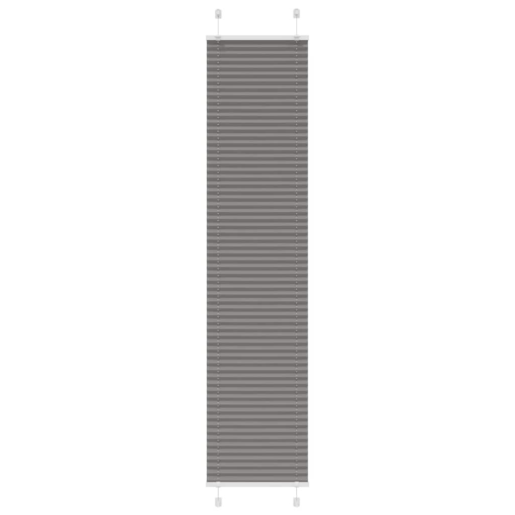 vidaXL Plissee Anthrazit 45x200 cm Stoffbreite 44,4 cm Polyester