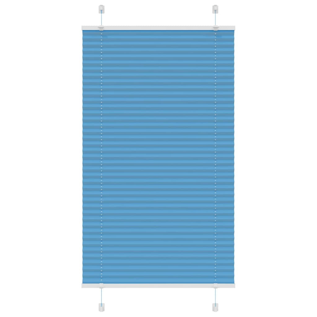 vidaXL Plissee Blau 75x150 cm Stoffbreite 74,4 cm Polyester