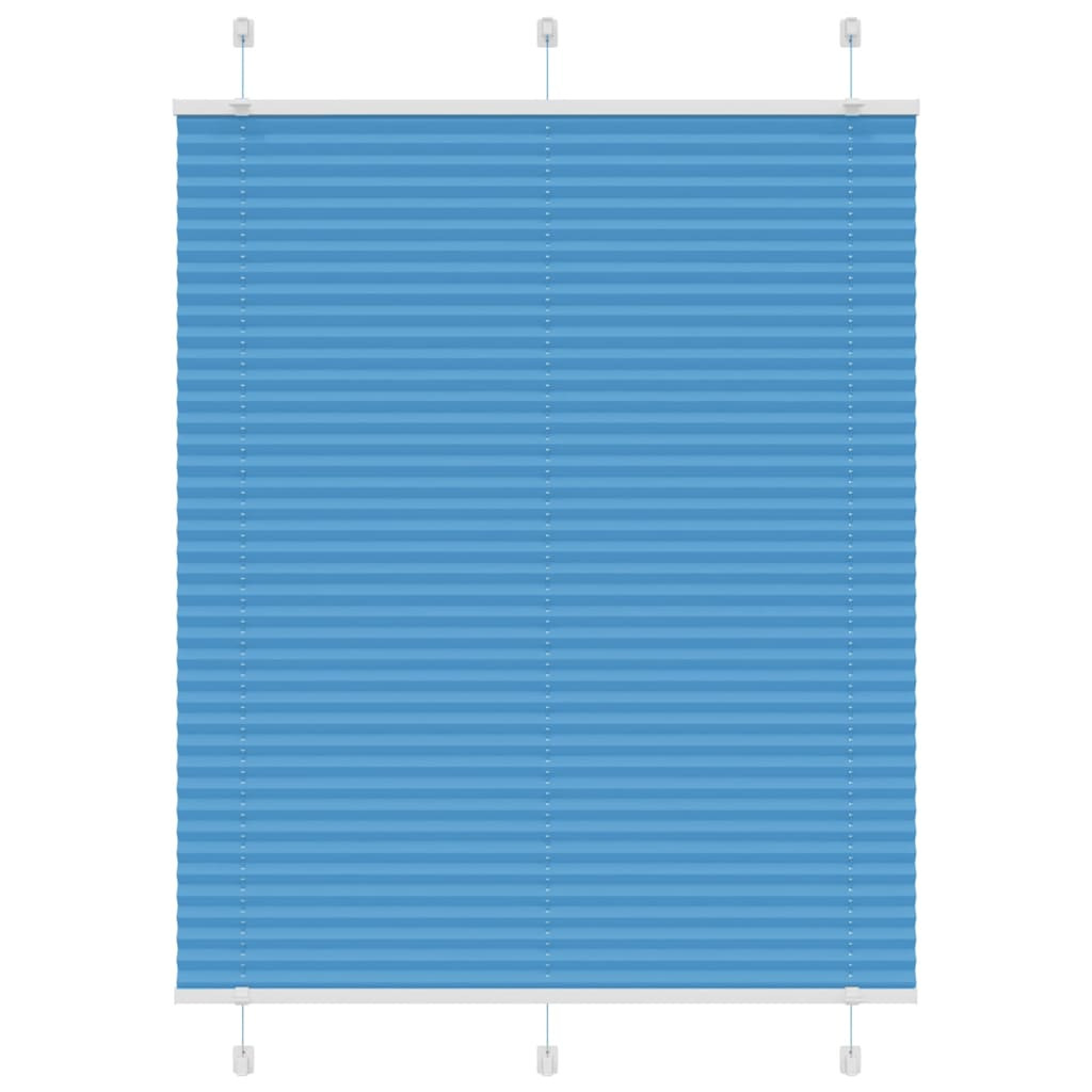 vidaXL Plissee Blau 110x150 cm Stoffbreite 109,4 cm Polyester