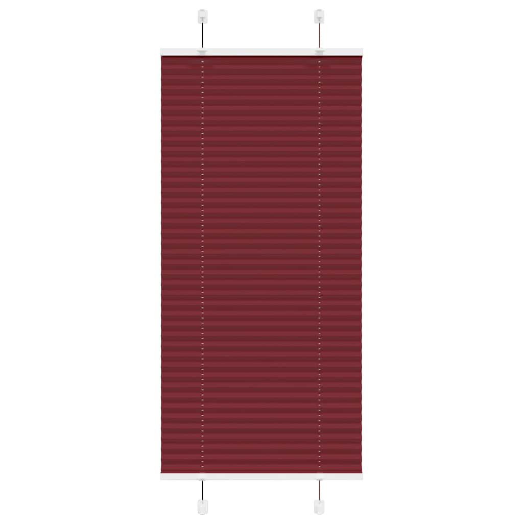 vidaXL Plissee Bordeauxrot 55x100 cm Stoffbreite 54,4 cm Polyester