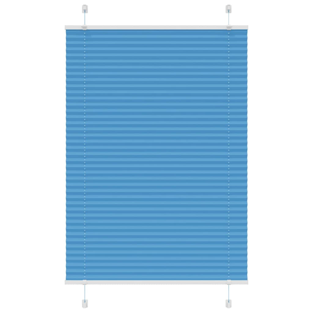 vidaXL Plissee Blau 100x150 cm Stoffbreite 99,4 cm Polyester