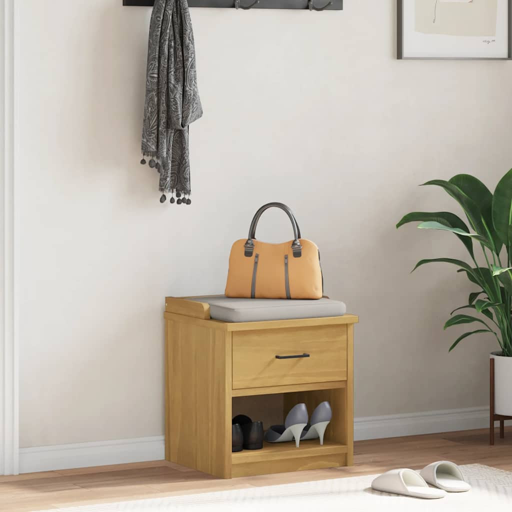 vidaXL Flurbank SANDNES 45x40x50 cm Massivholz Kiefer