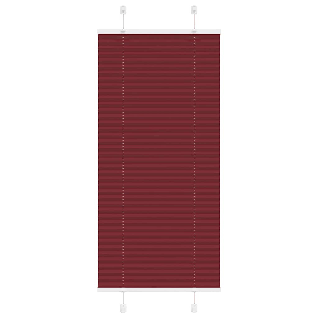 vidaXL Plissee Bordeauxrot 65x150 cm Stoffbreite 64,4 cm Polyester