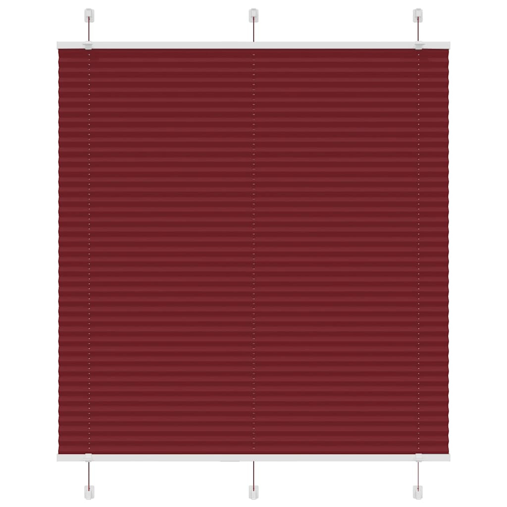 vidaXL Plissee Bordeauxrot 115x100 cm Stoffbreite 114,4 cm Polyester