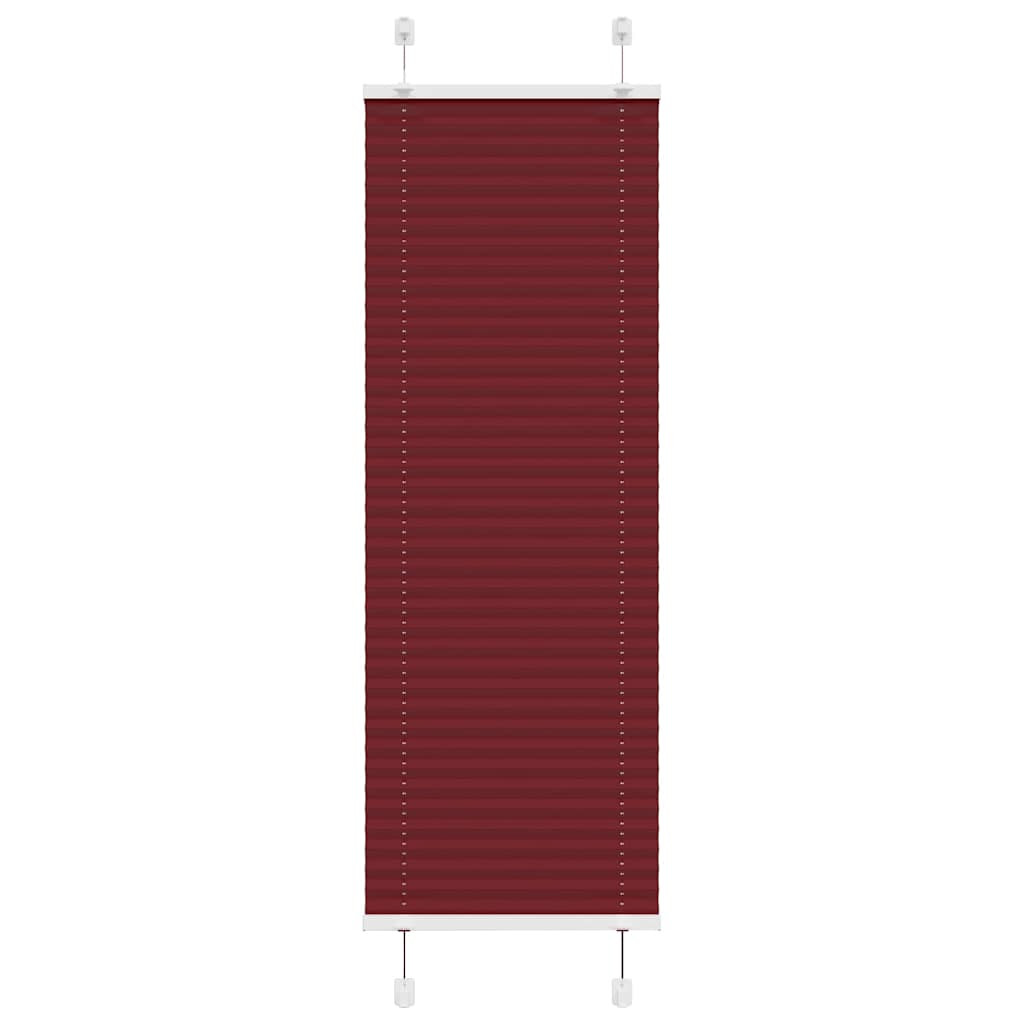 vidaXL Plissee Bordeauxrot 40x150 cm Stoffbreite 39,4 cm Polyester