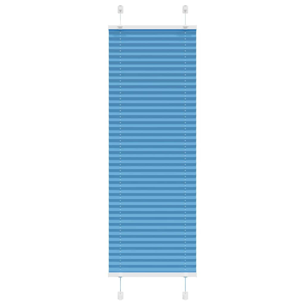 vidaXL Plissee Blau 40x150 cm Stoffbreite 39,4 cm Polyester