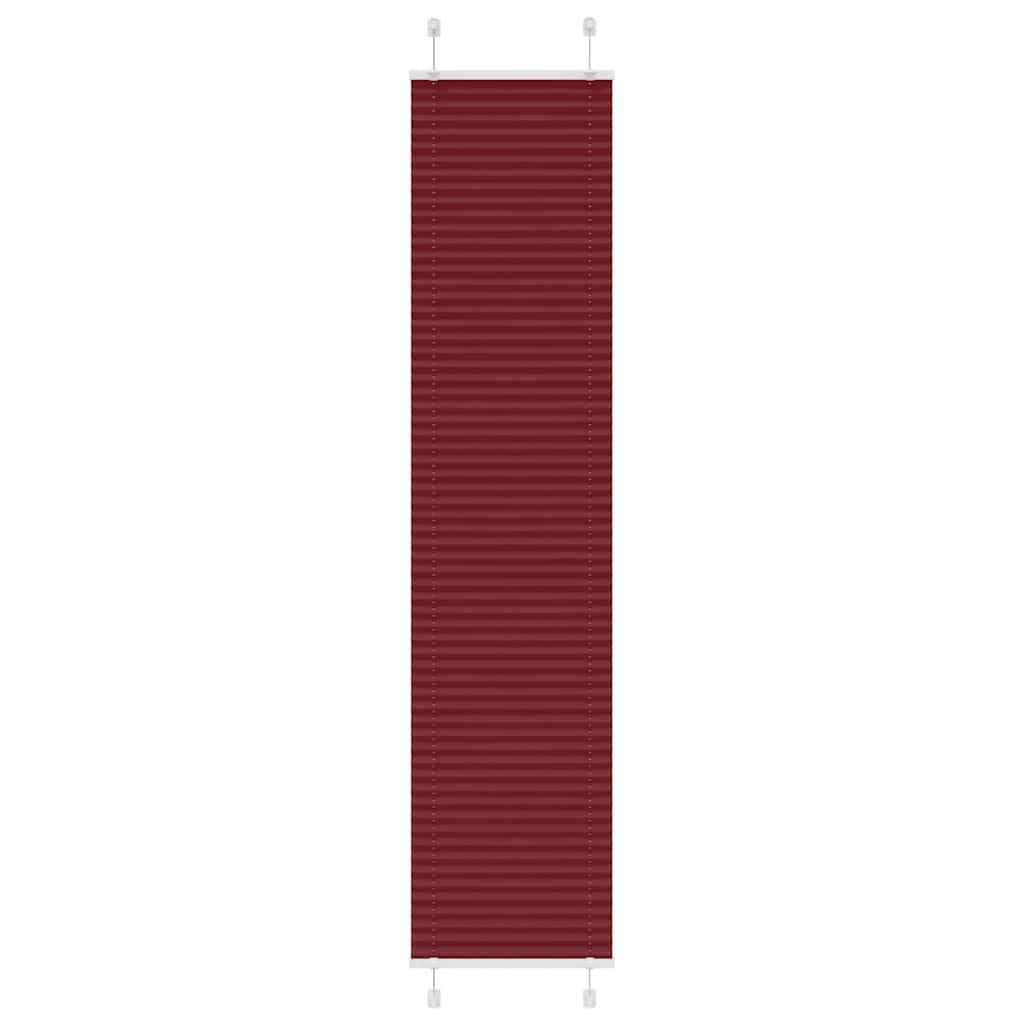 vidaXL Plissee Bordeauxrot 40x200 cm Stoffbreite 39,4 cm Polyester