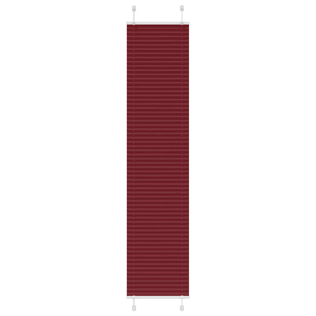 vidaXL Plissee Bordeauxrot 50x200 cm Stoffbreite 49,4 cm Polyester