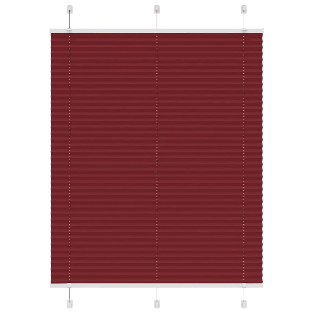 vidaXL Plissee Bordeauxrot 105x150 cm Stoffbreite 104,4 cm Polyester