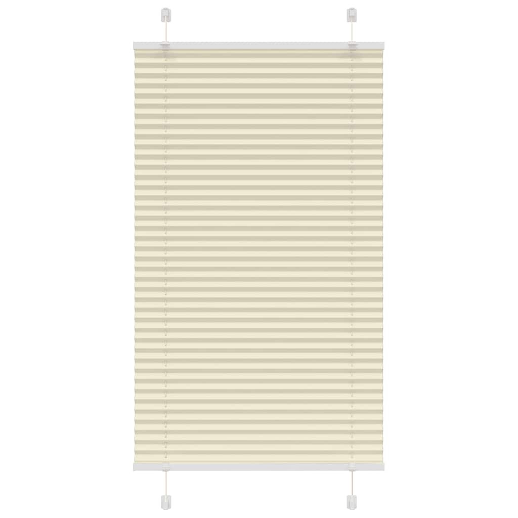 vidaXL Plissee Creme 70x100 cm Stoffbreite 69,4 cm Polyester